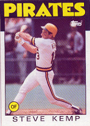 1986 Topps Baseball Cards      387     Steve Kemp